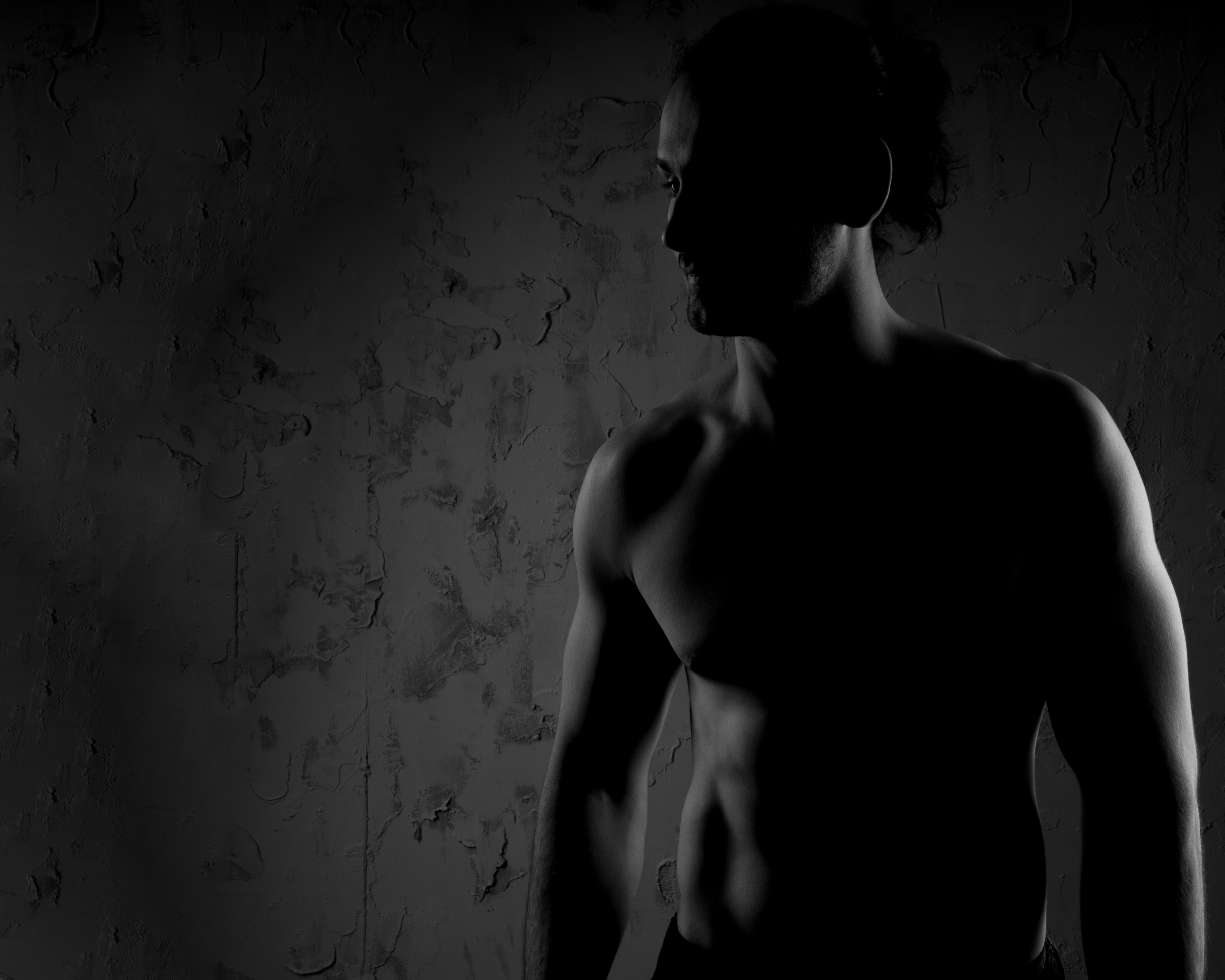 Fitness — athlete action dark moody